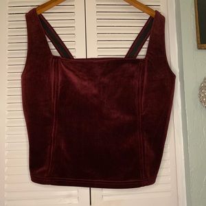 Velvet Corset Tank
